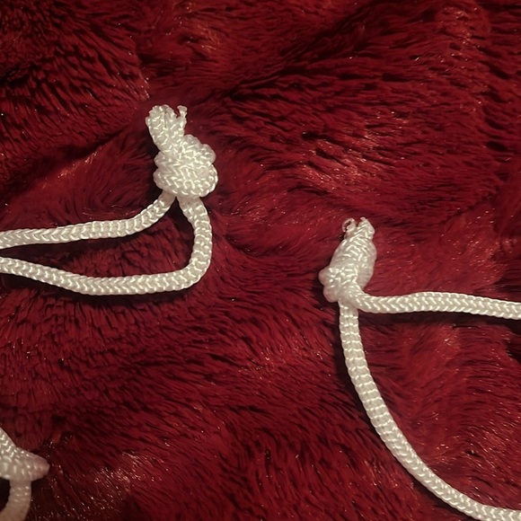 White Silk Purse Dust Cover Drawstring Bags - Picture 3 of 3